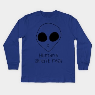 Alien Says Kids Long Sleeve T-Shirt